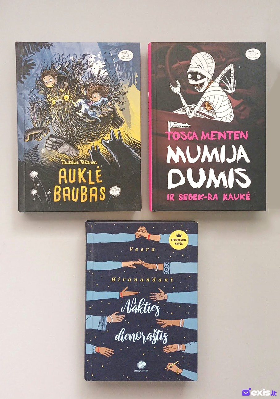 Trijų knygų rinkinys vaikams. Kaina už visą rinkinį