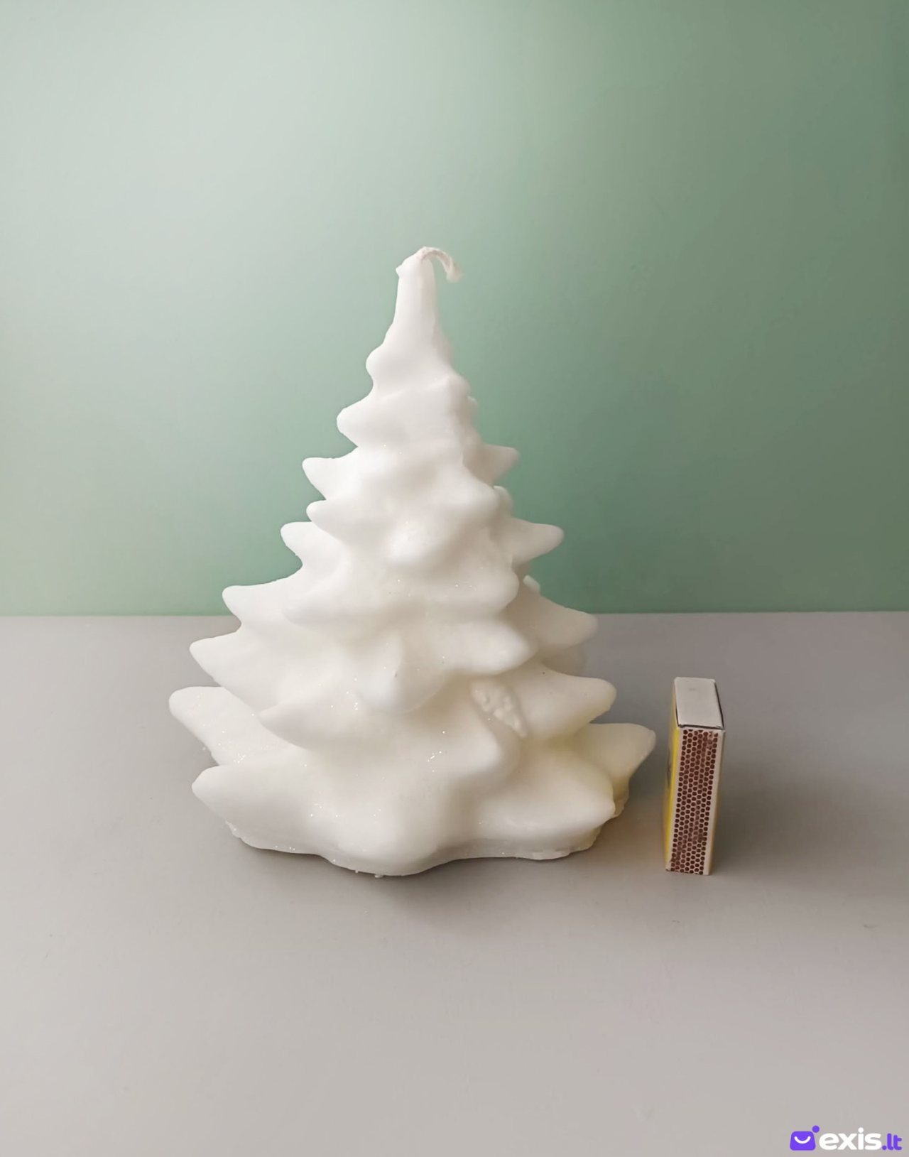Eglutės formos Kalėdinė žvakė, 20cm aukštis