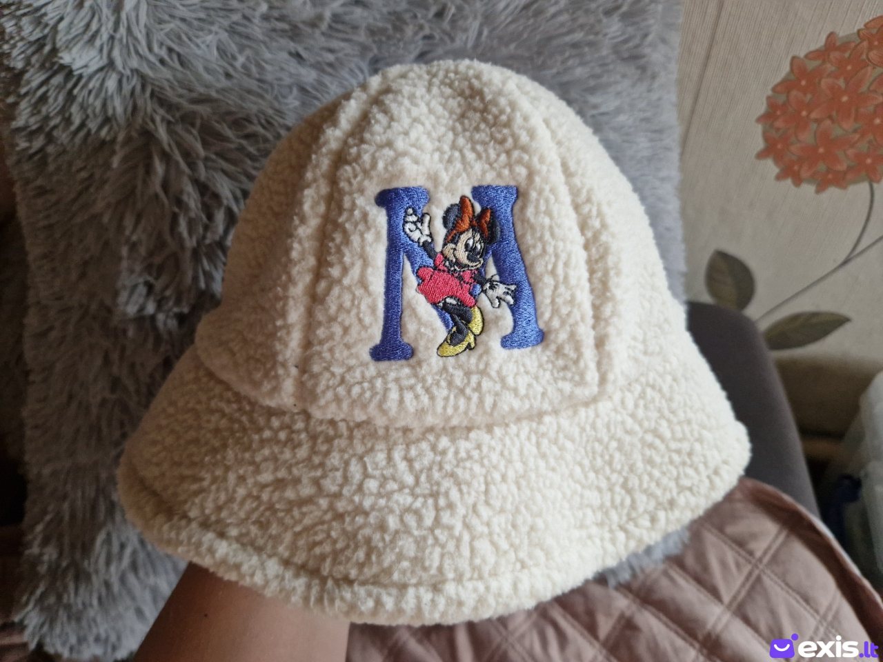 Teddy skrybėlė su minnie mouse mergaitei