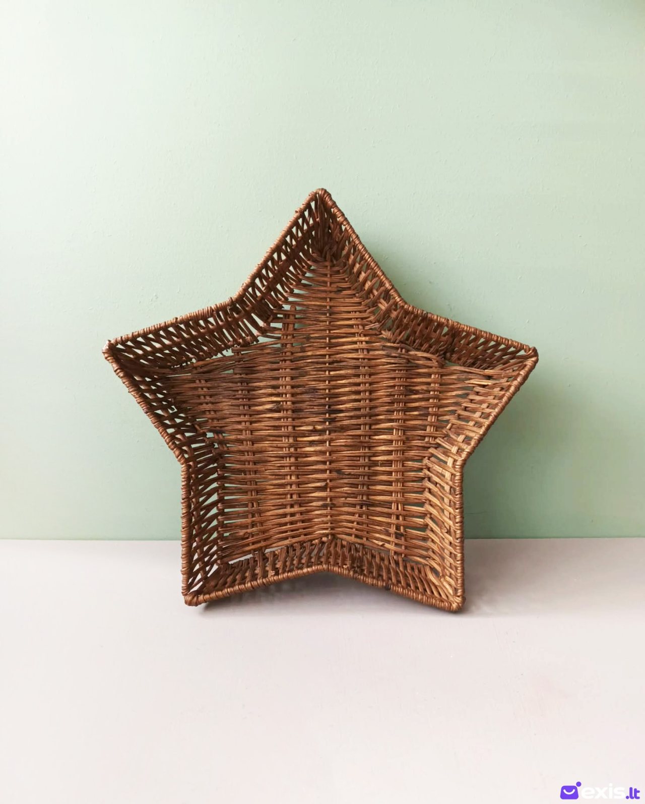 Pintų vytelių žvaigždės formos krepšelis, 24cm skersmuo