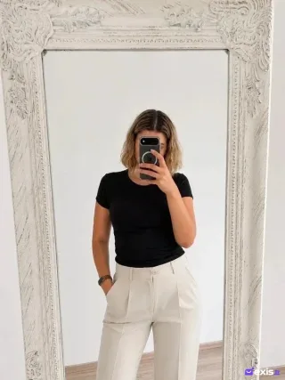 Zara juodi marškinėliai moterims - S dydis