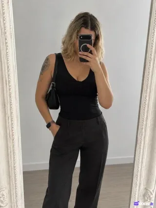 Juoda formavimo shaping palaidinė be rankovių - XS