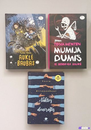 Trijų knygų rinkinys vaikams. Kaina už visą rinkinį