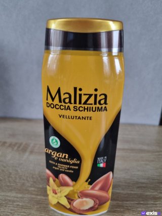 malizia dušo putos su argano aliejumi ir vanile